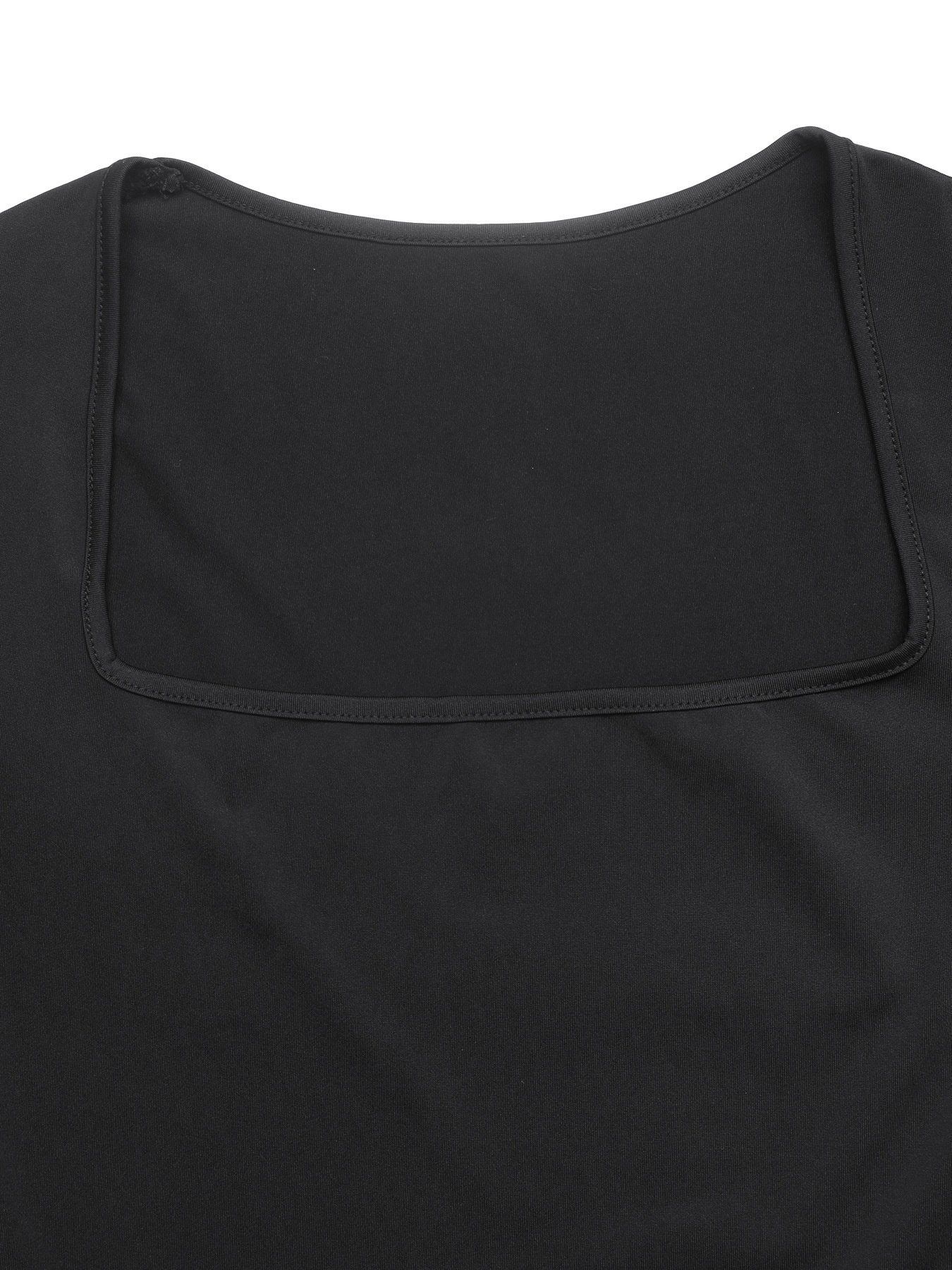 Women's Black Long Sleeve Bubble Hem Mini Dress