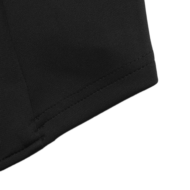 Women's Black Asymmetrical Button Jacket & Maxi Skirt Set