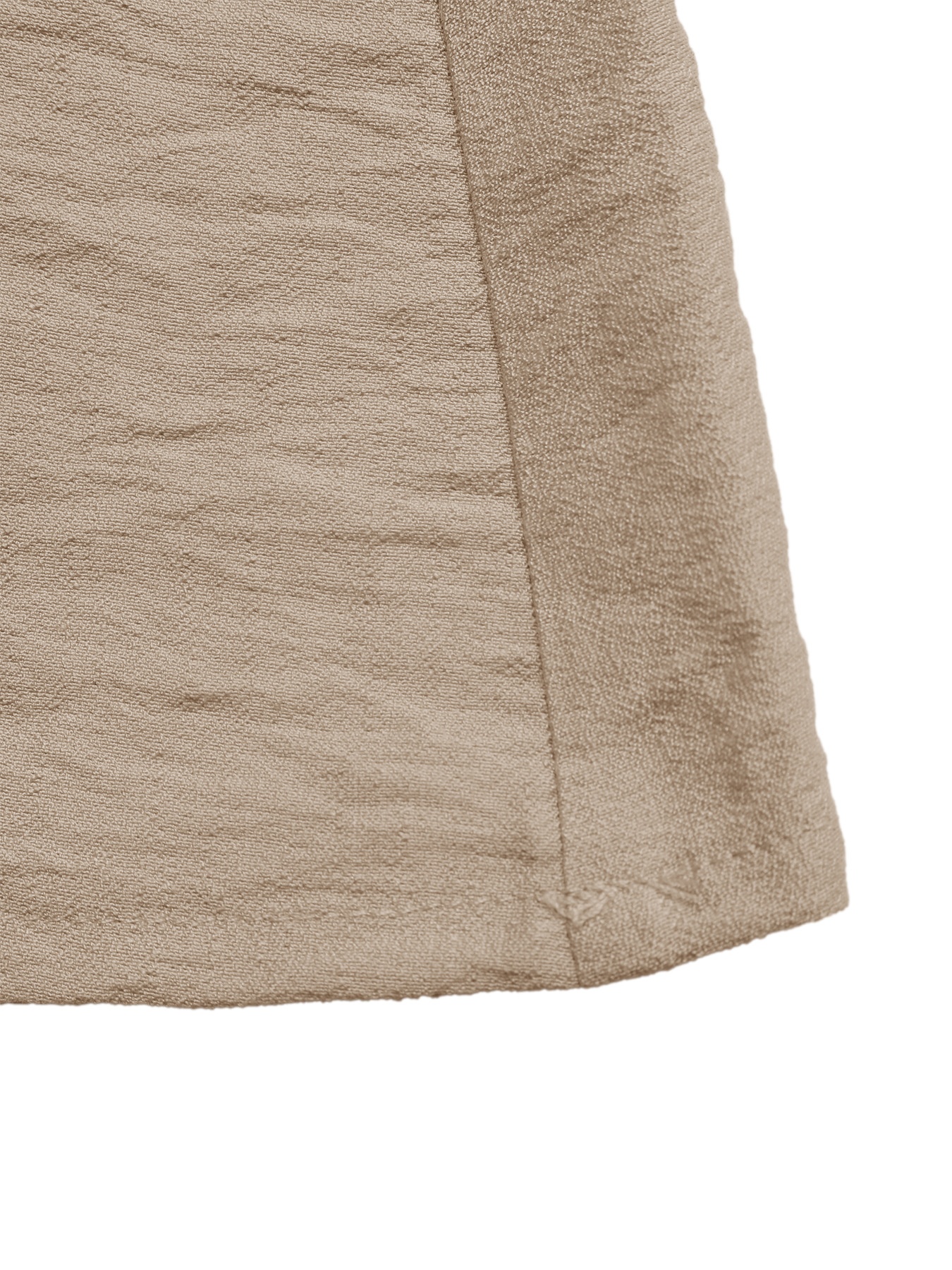 Robe longue plissée beige sans manches
