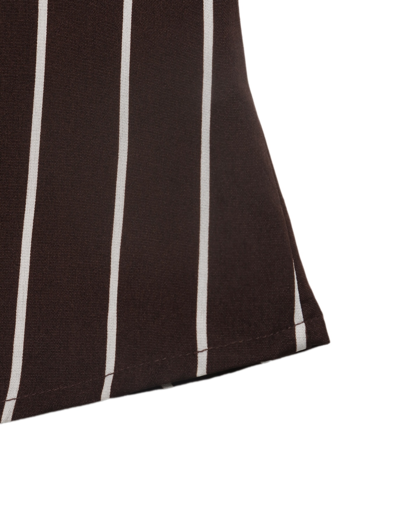 Striped Long-Sleeve Belted Maxi Shirt Dress
