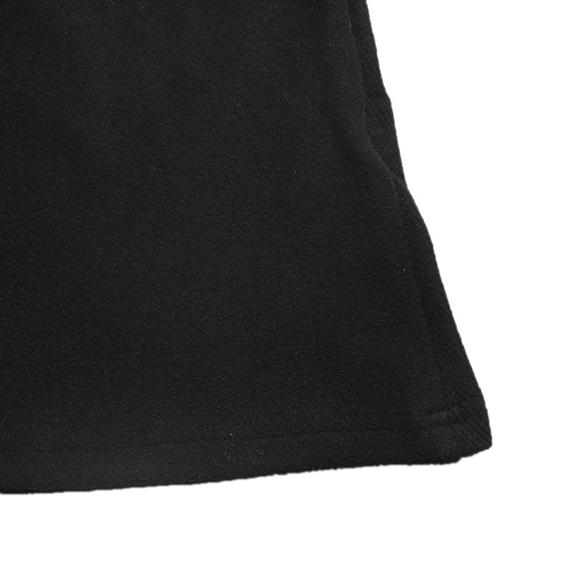 Contrast Trim V-Neck Long Sleeve Midi Knit Dress