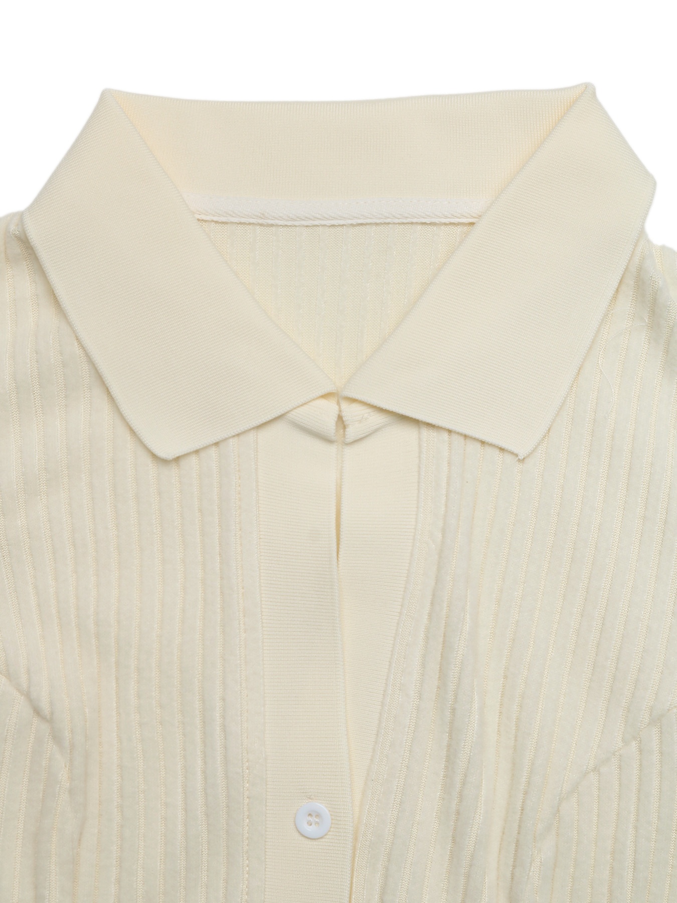 Long Sleeve Ribbed Knit Polo Collar Midi Dress