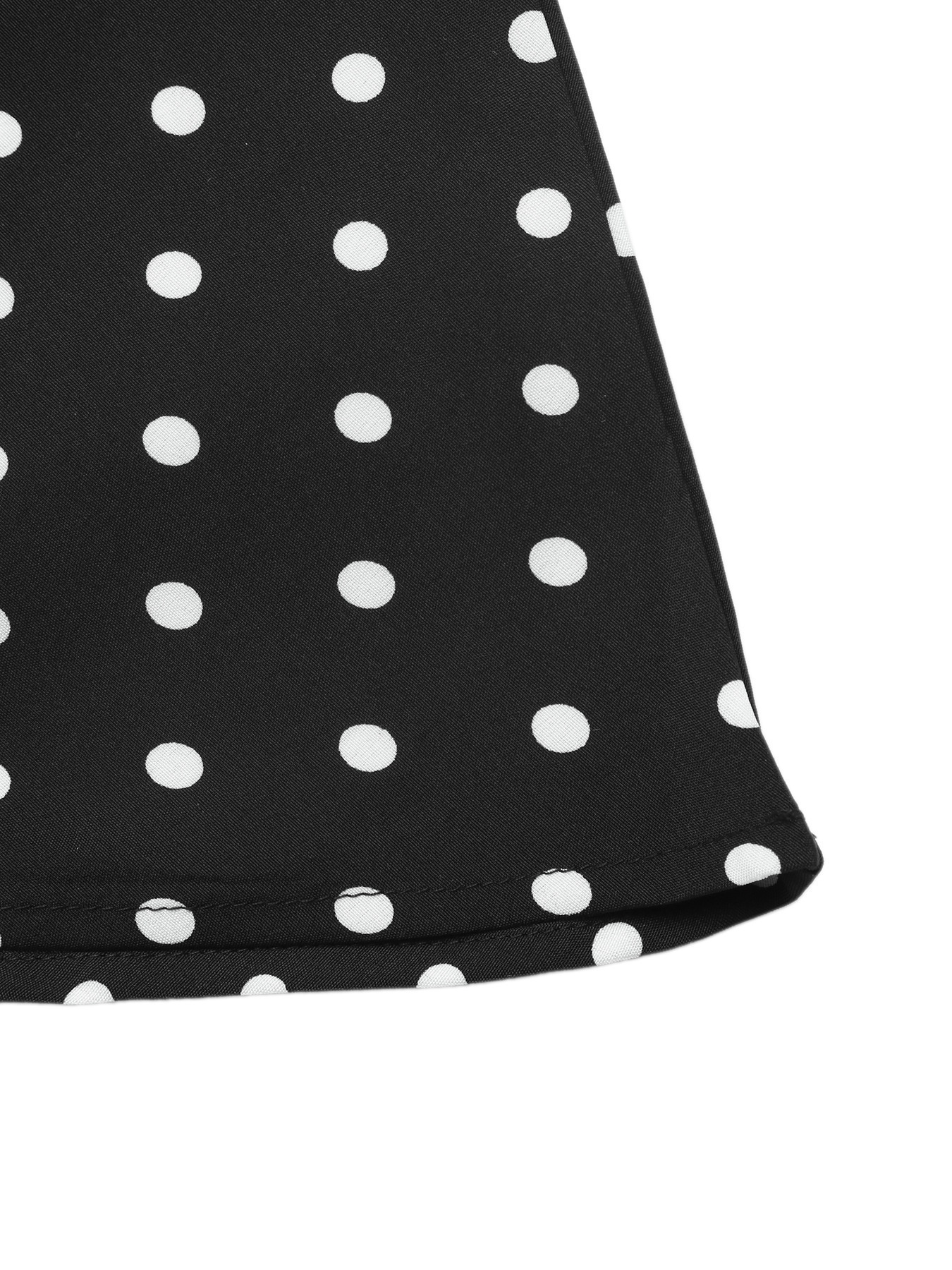 Women's Polka Dot Long Sleeve A-Line Mini Dress