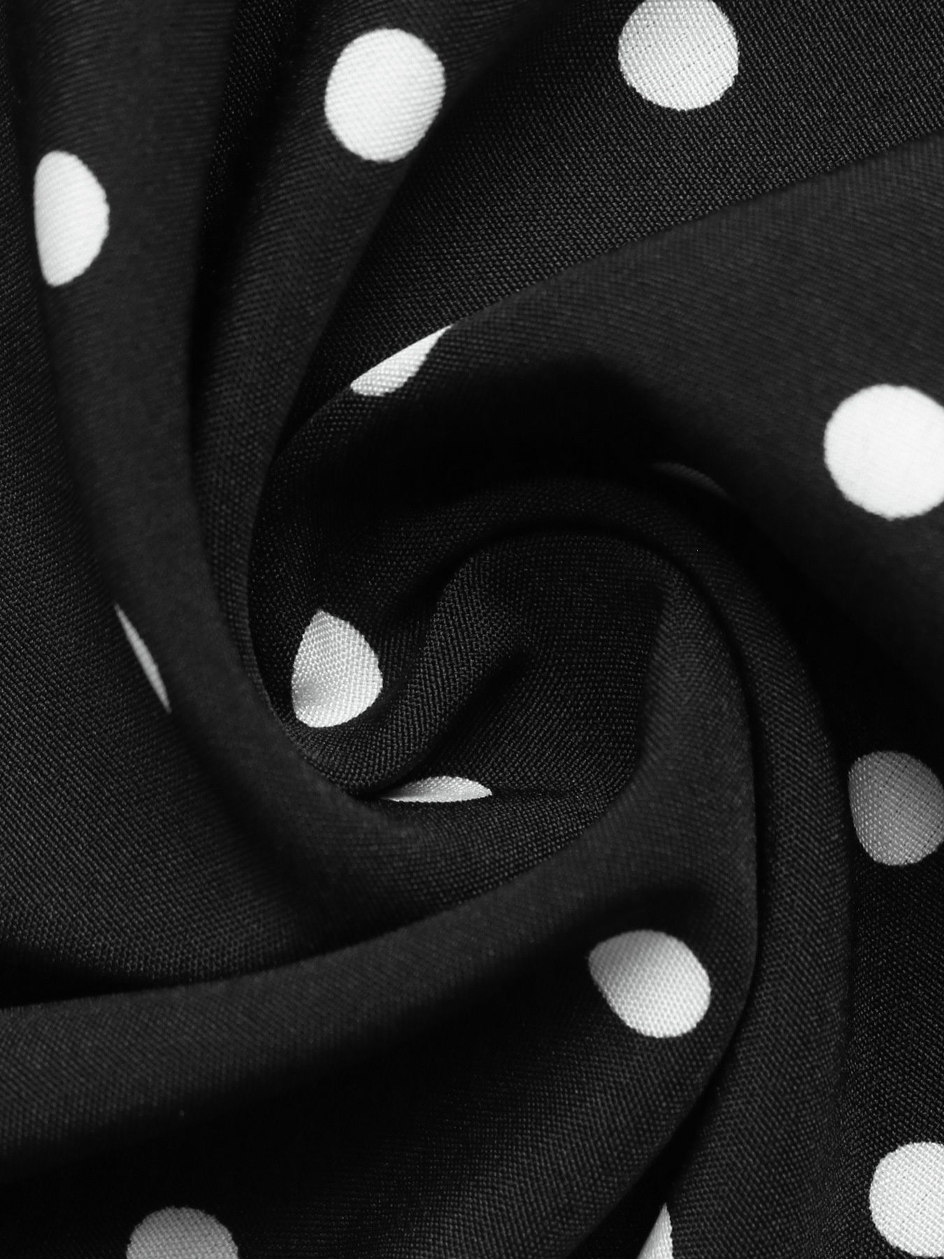 Women's Polka Dot Long Sleeve A-Line Mini Dress