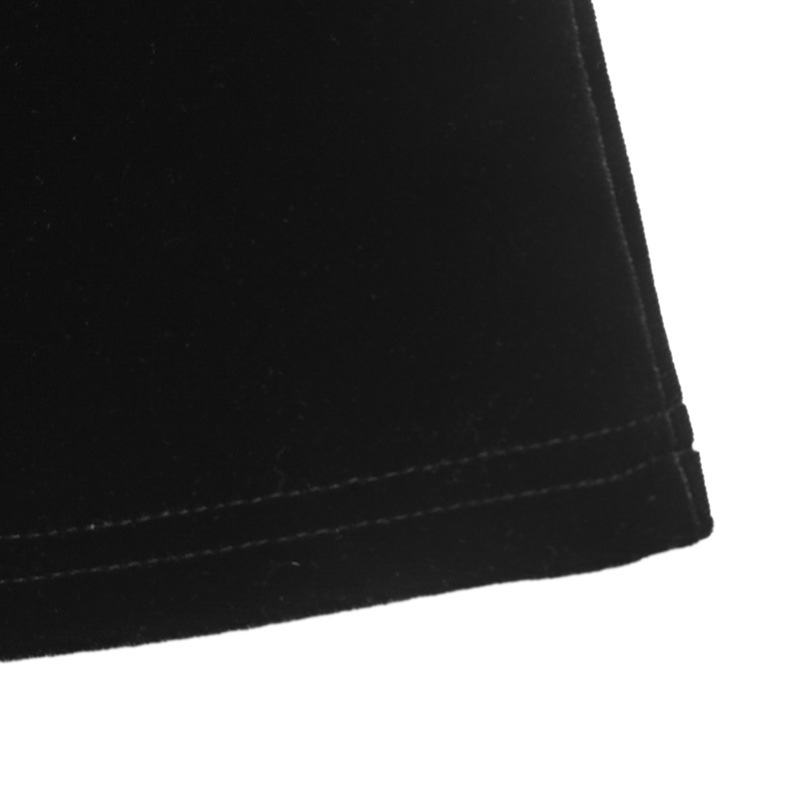 Women's Black Velvet Long Sleeve Mini Dress