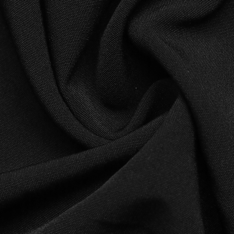 Women's Black Square Neck Lace Sleeve Maxi Dress