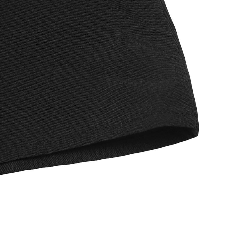 Women's Black Square Neck Lace Sleeve Maxi Dress