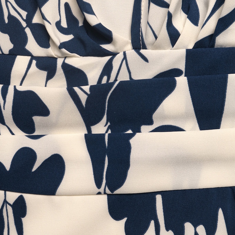 Robe longue sans manches à imprimé floral et col carré pour femme