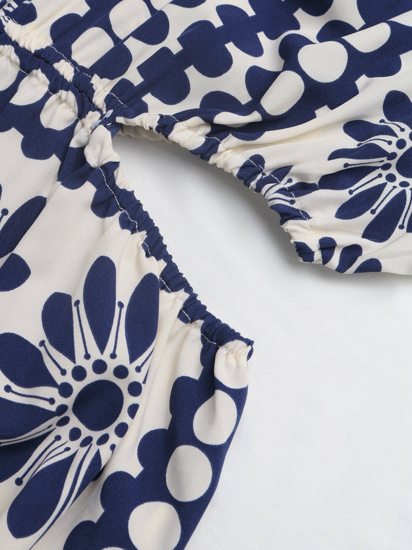 Abito lungo Boho floreale e a pois