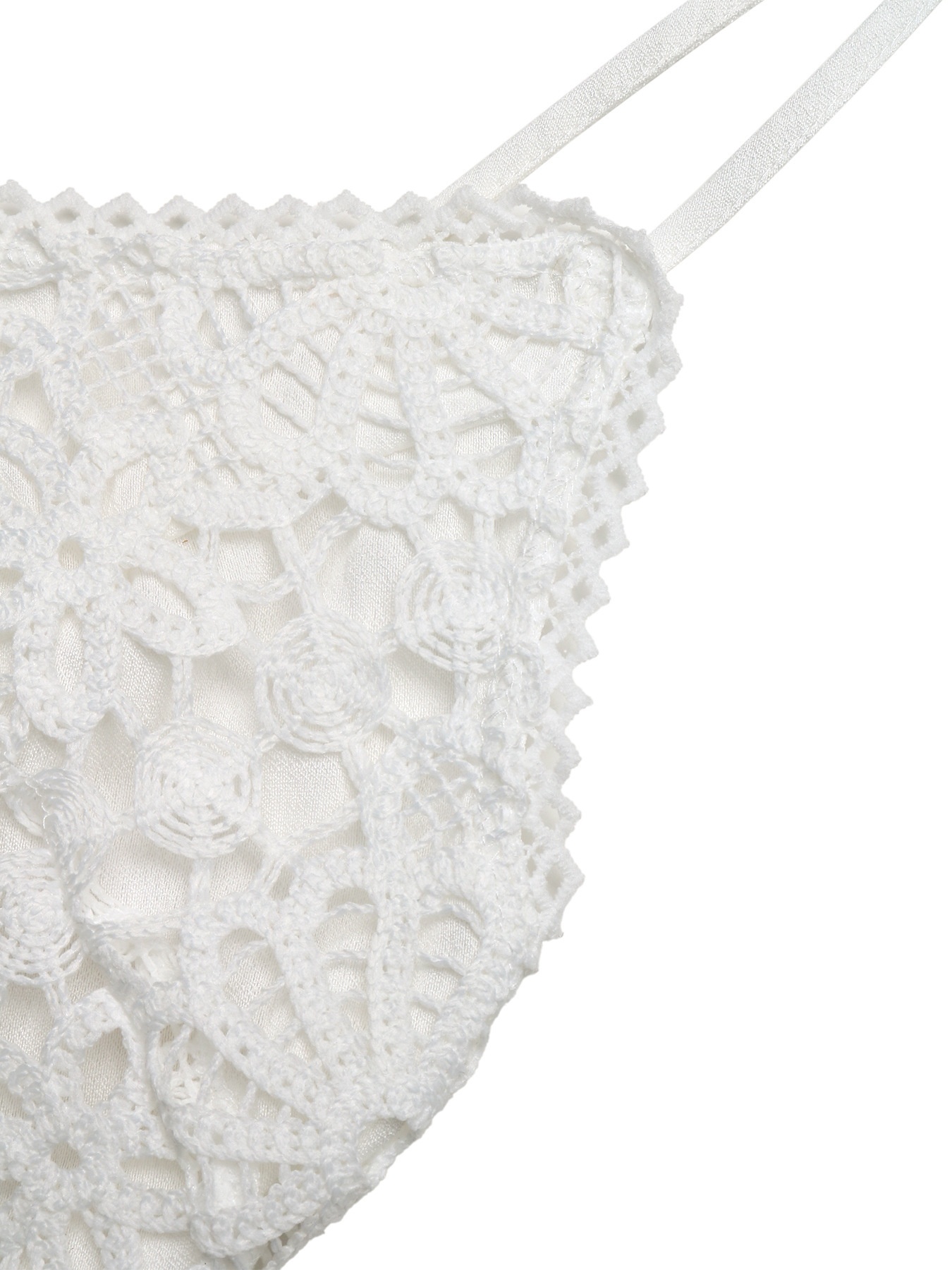 Abito lungo con corpetto in pizzo bianco - Abito estivo a sottoveste
