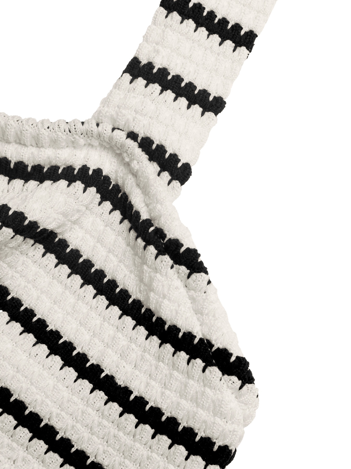 Robe mini moulante rayée à col halter