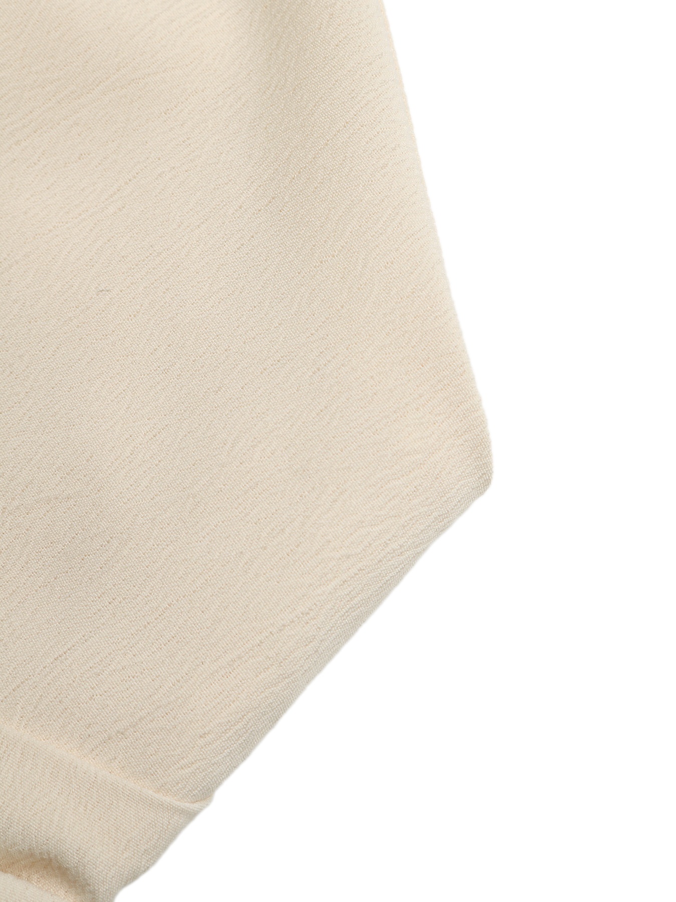 Tuta corta senza spalline con pieghe - Beige