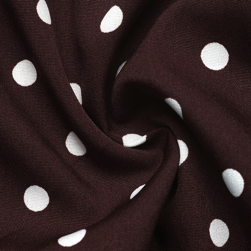 Polka Dot Ruffle V-Neck Long Sleeve Bodysuit Top