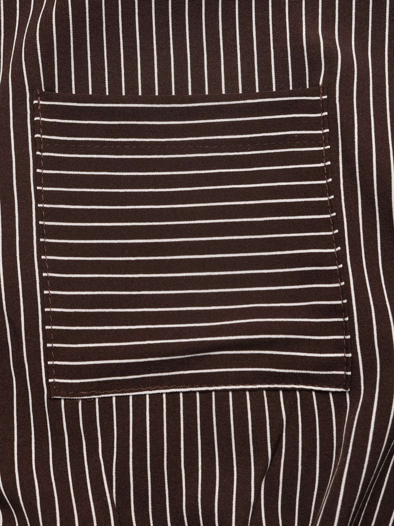 Women's Striped Long Sleeve Shirt Bodysuit
