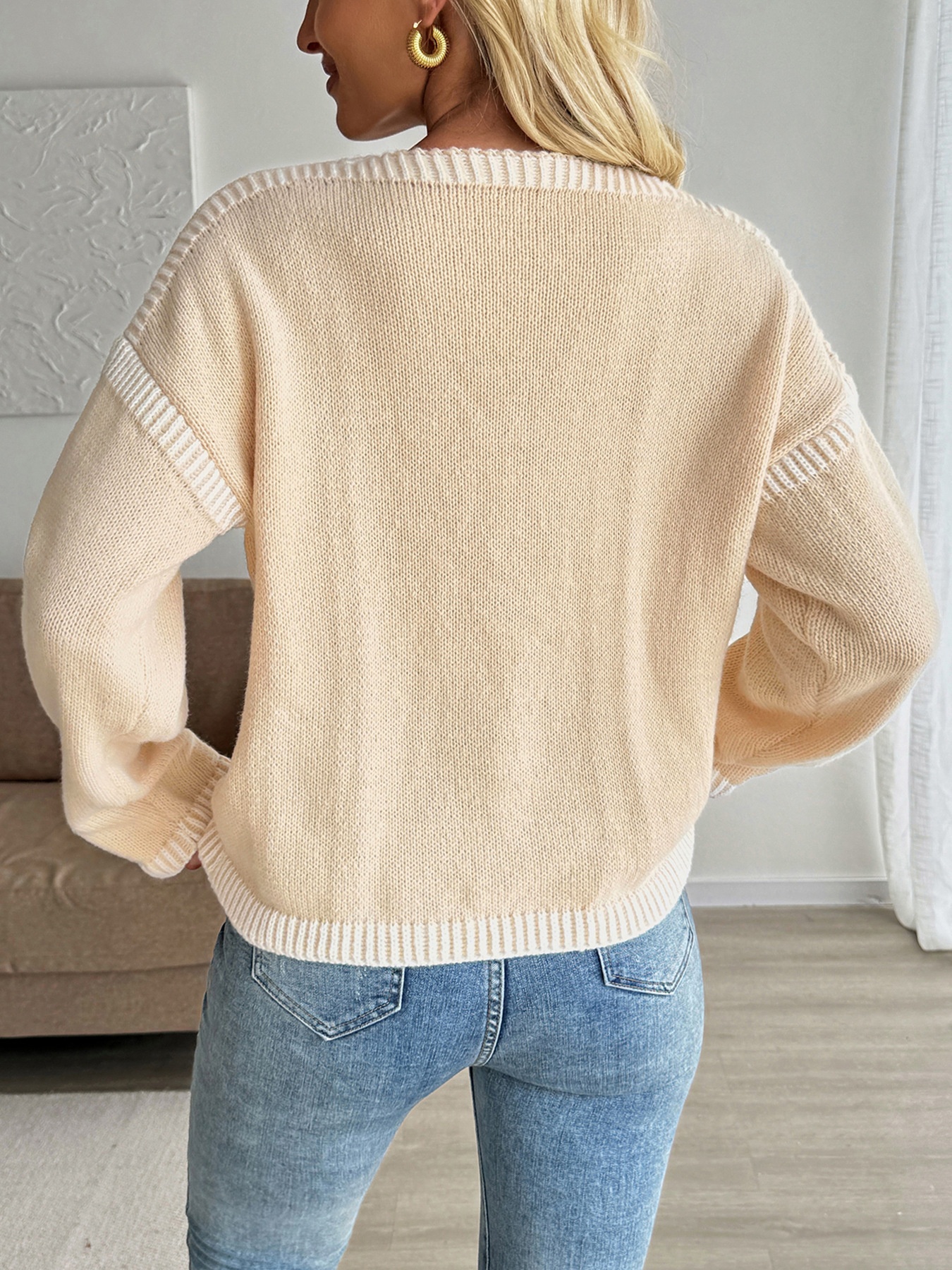 Women's Tie-Front Knit Cardigan Sweater