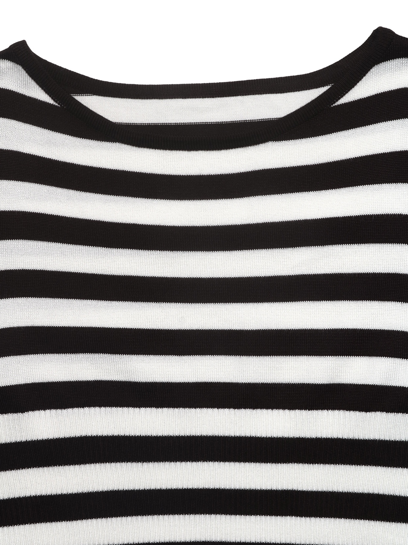 Striped Ribbed Long Sleeve Knit Top