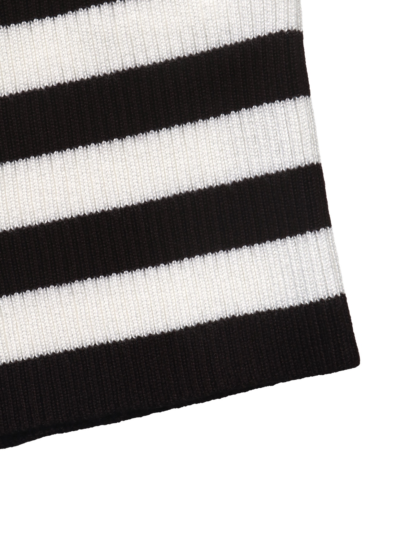 Striped Ribbed Long Sleeve Knit Top