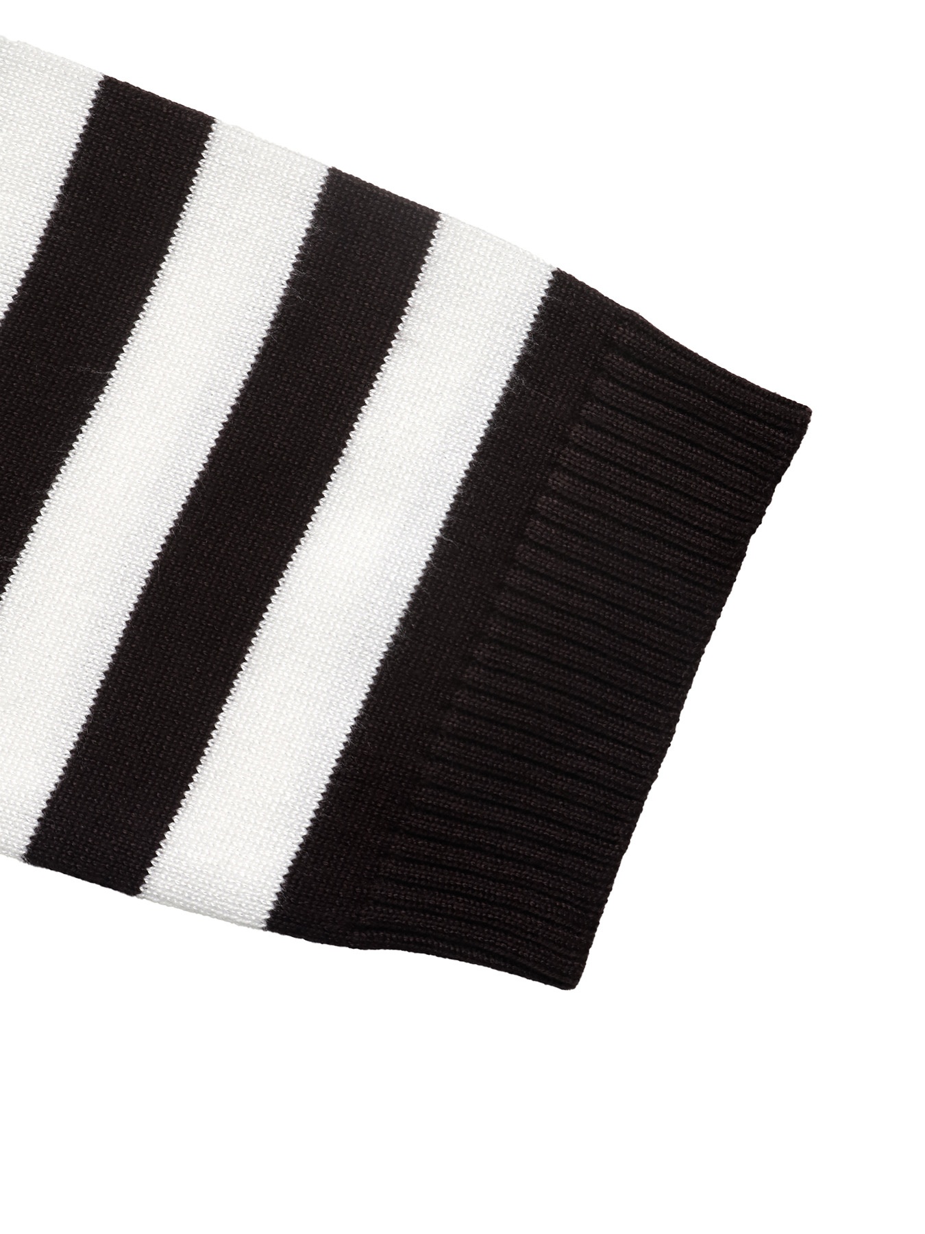 Striped Ribbed Long Sleeve Knit Top