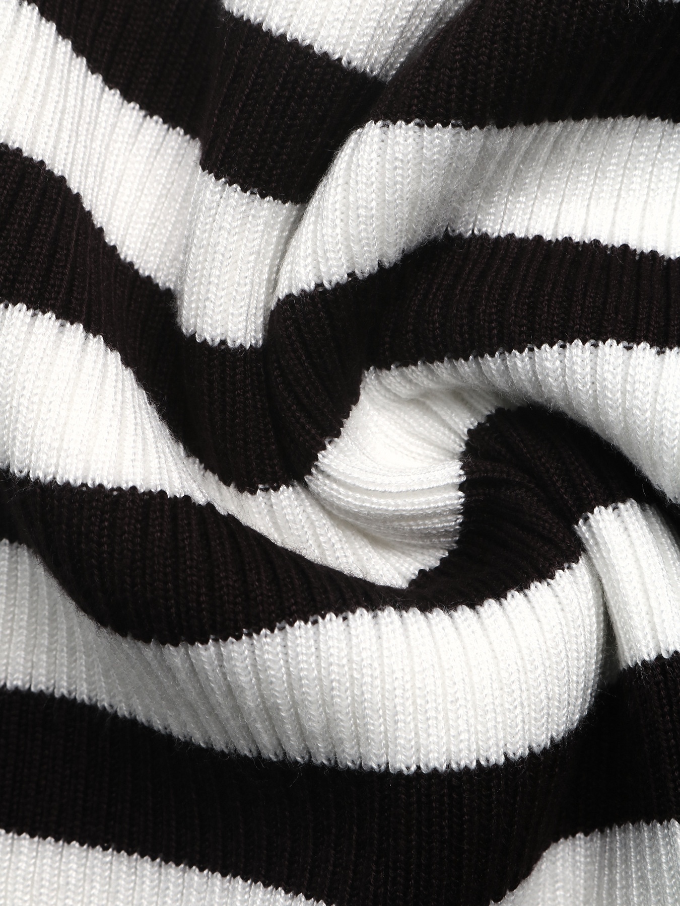 Striped Ribbed Long Sleeve Knit Top