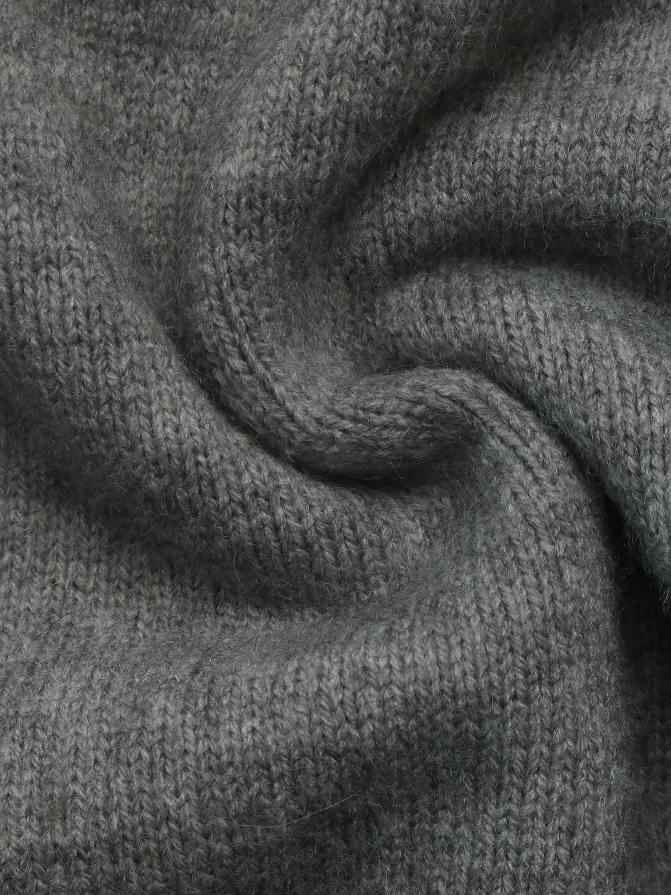 Women's Grey Star Motif Crewneck Knit Sweater