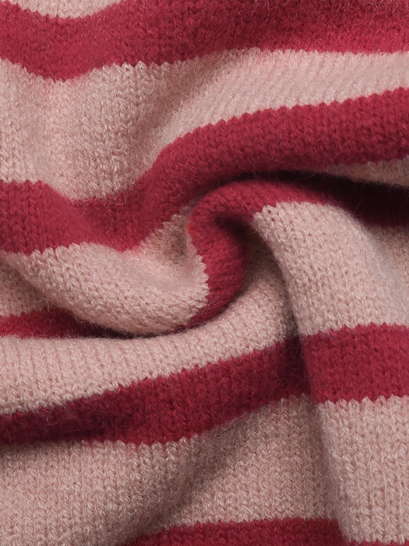Striped Button-Down Knit Cardigan Sweater