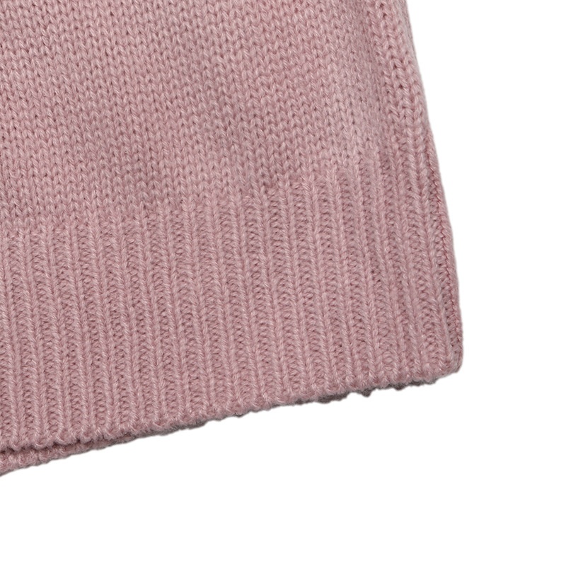 Women's V-Neck Openwork Knit Sweater