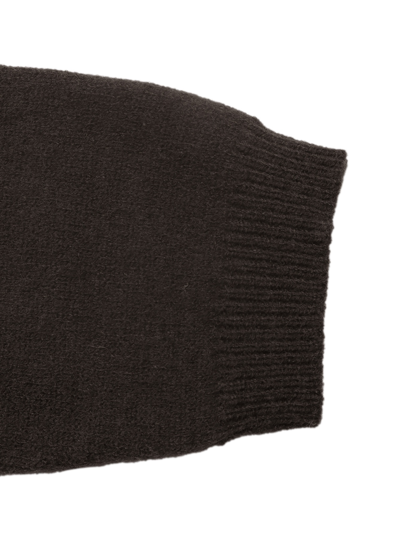 Women's Dark Brown Button-Down Knit Cardigan