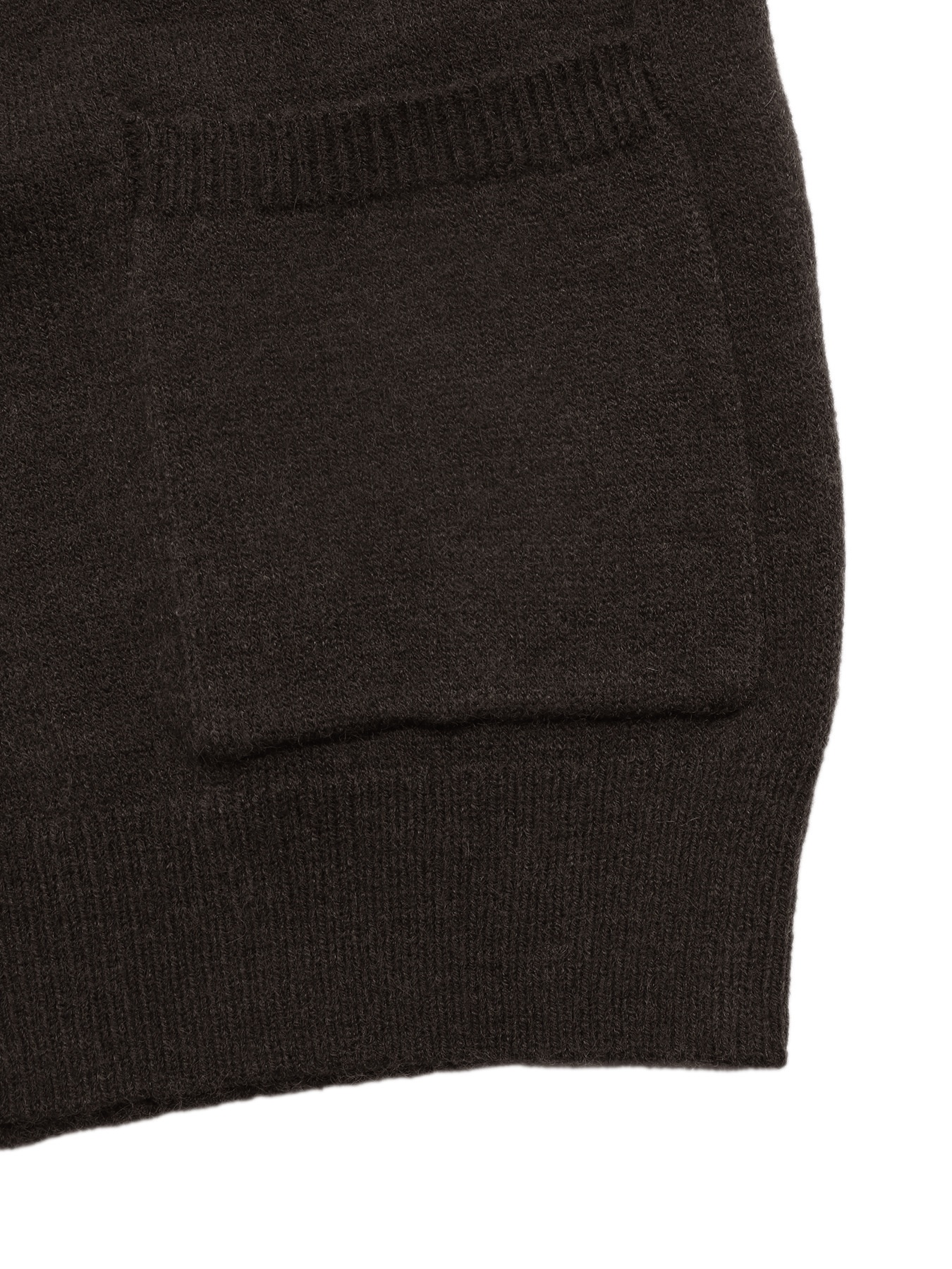 Women's Dark Brown Button-Down Knit Cardigan
