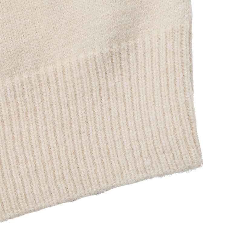 Women's Lace Trim Crewneck Knit Sweater