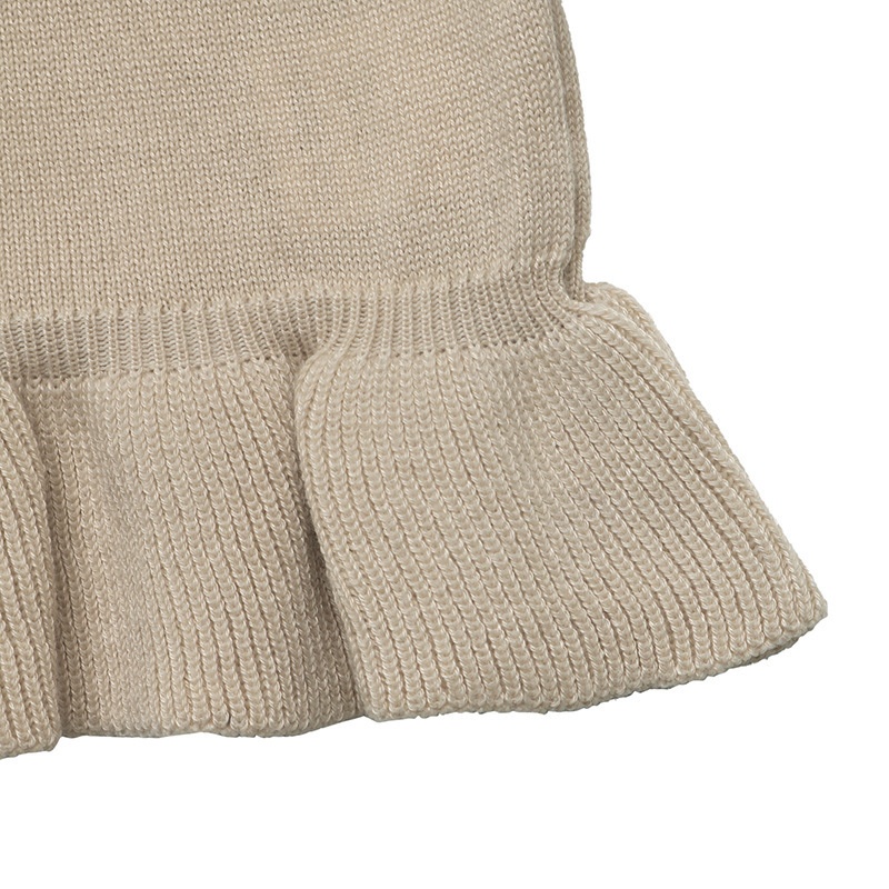 Women's Ruffle Trim Button Front Knit Cardigan