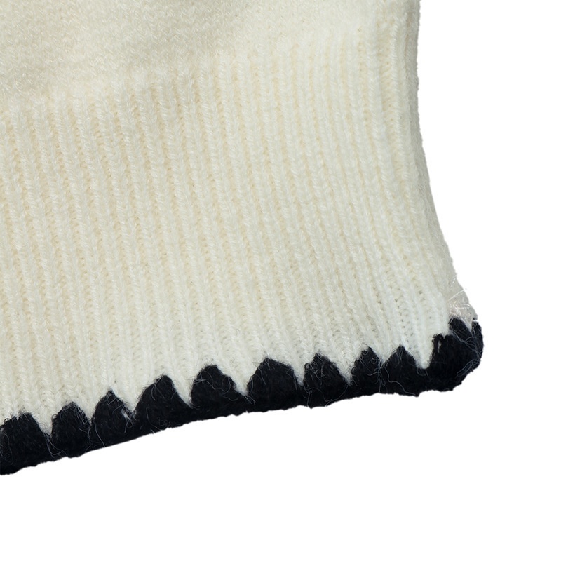 Contrast Trim Knit Cardigan Sweater
