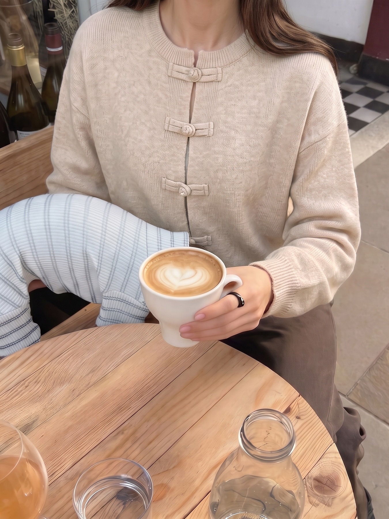 Women's Frog Button Knit Cardigan