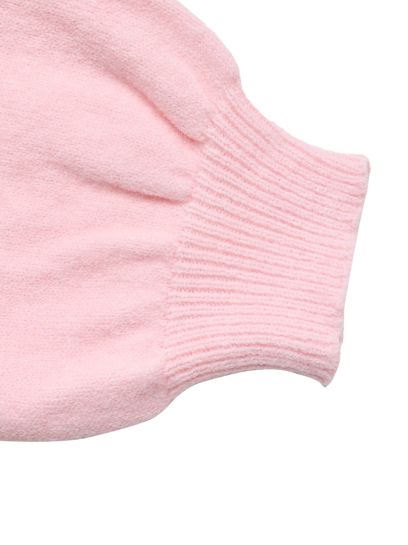 Women's One-Shoulder Tie Ribbon Knit Sweater