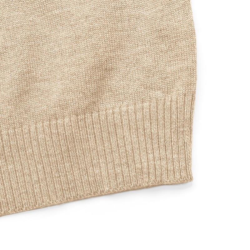 Women's Lace Trim Henley Knit Pullover Sweater
