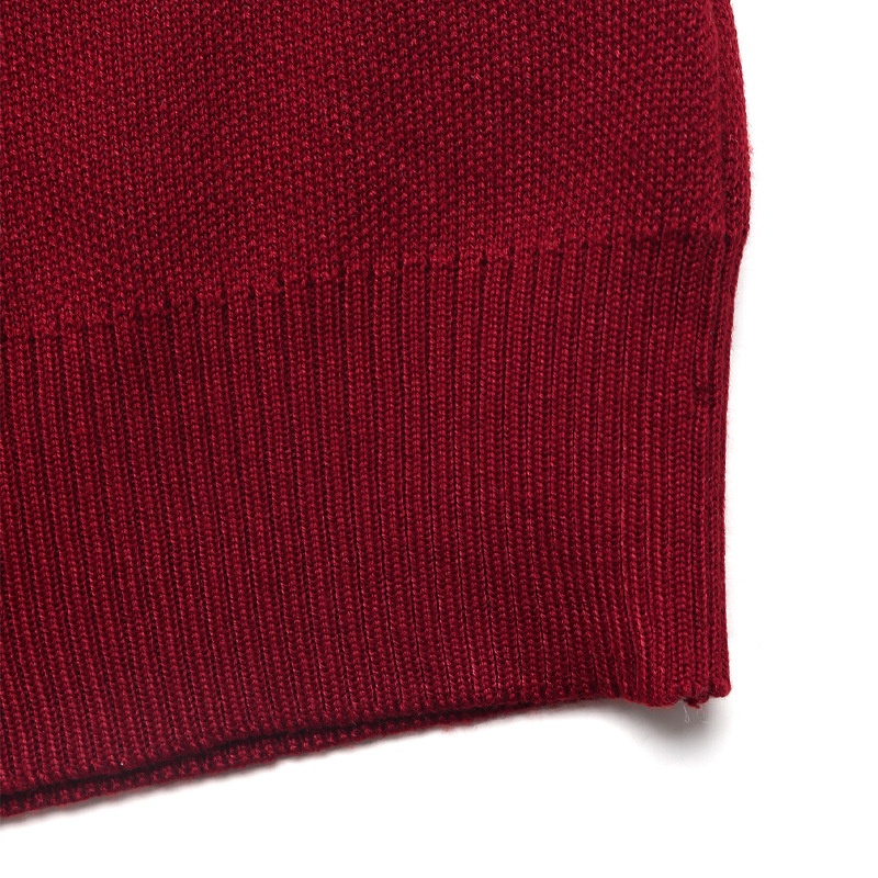 Women's Bow Jacquard Crew Neck Knit Sweater
