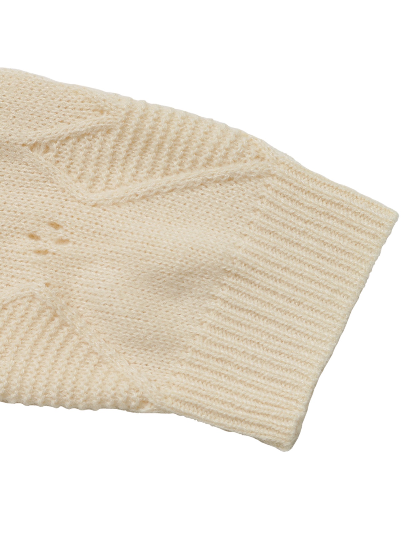 Women's Heart Pattern Knit Crewneck Sweater