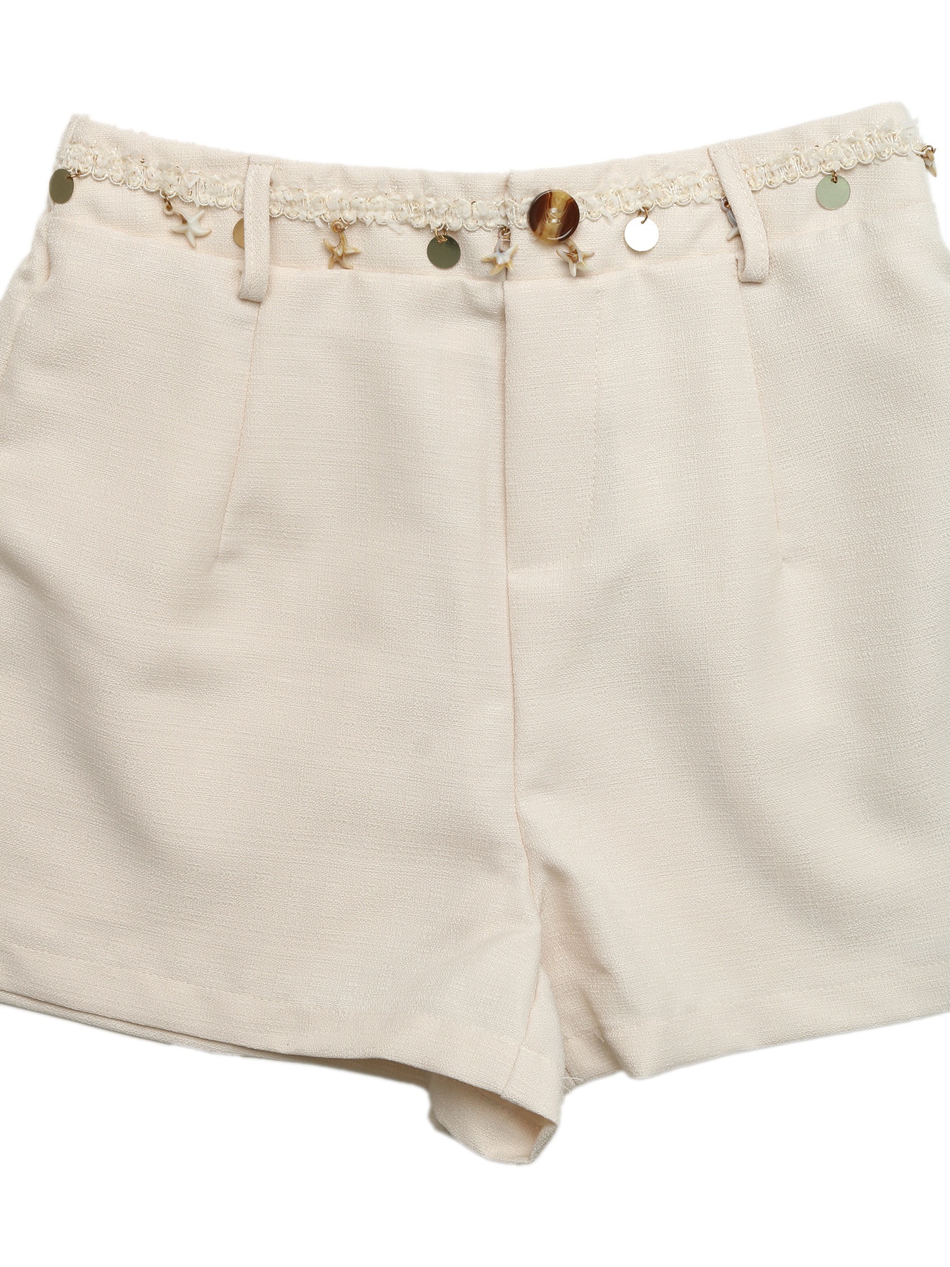 Chic Embellished Sleeveless Top & Shorts Set
