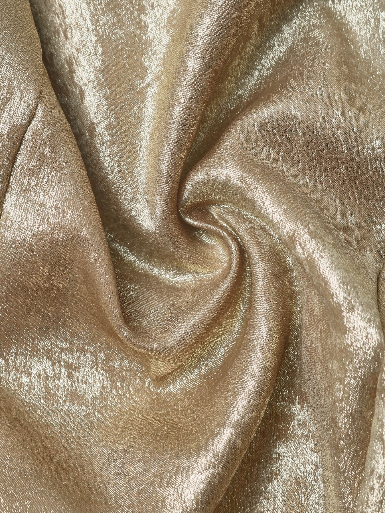 Metallic Gold Asymmetrical Button Blazer Jacket