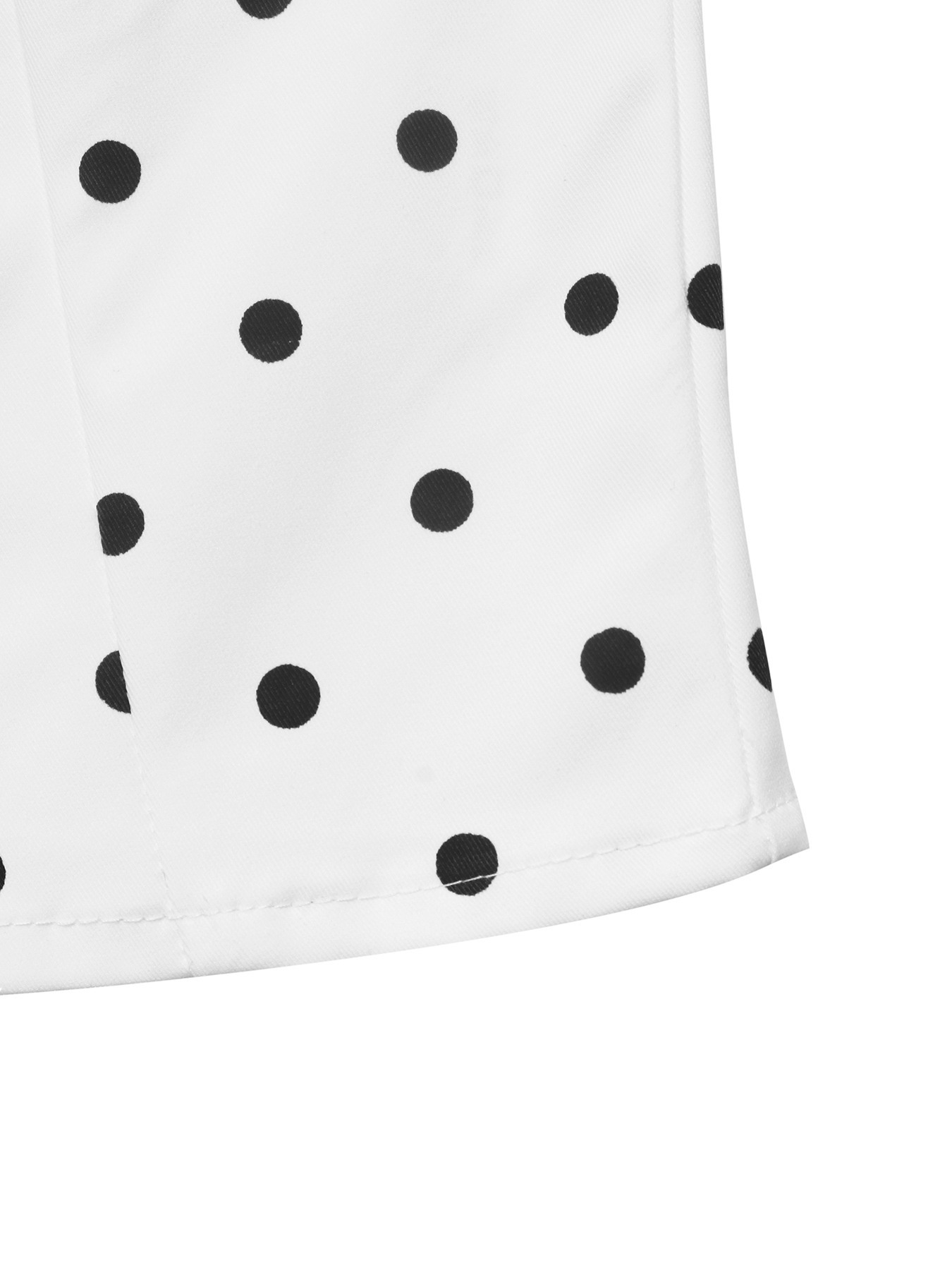 Polka Dot High Neck Zip Up Cropped Jacket
