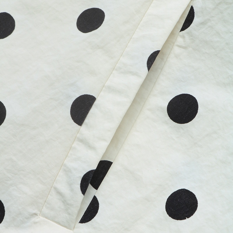 Women's Polka Dot Stand Collar Button-Up Jacket
