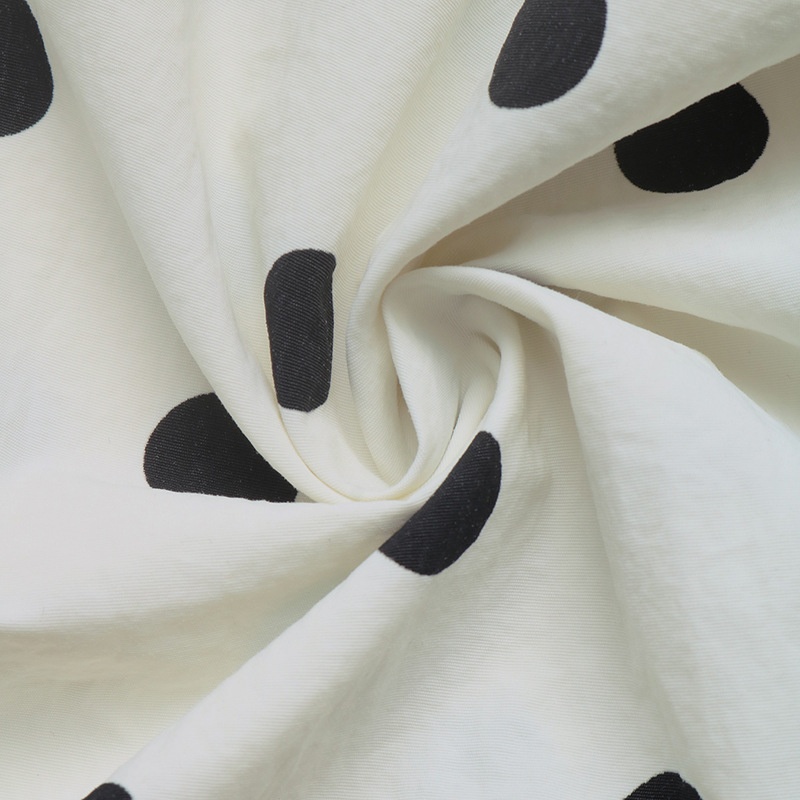 Women's Polka Dot Stand Collar Button-Up Jacket