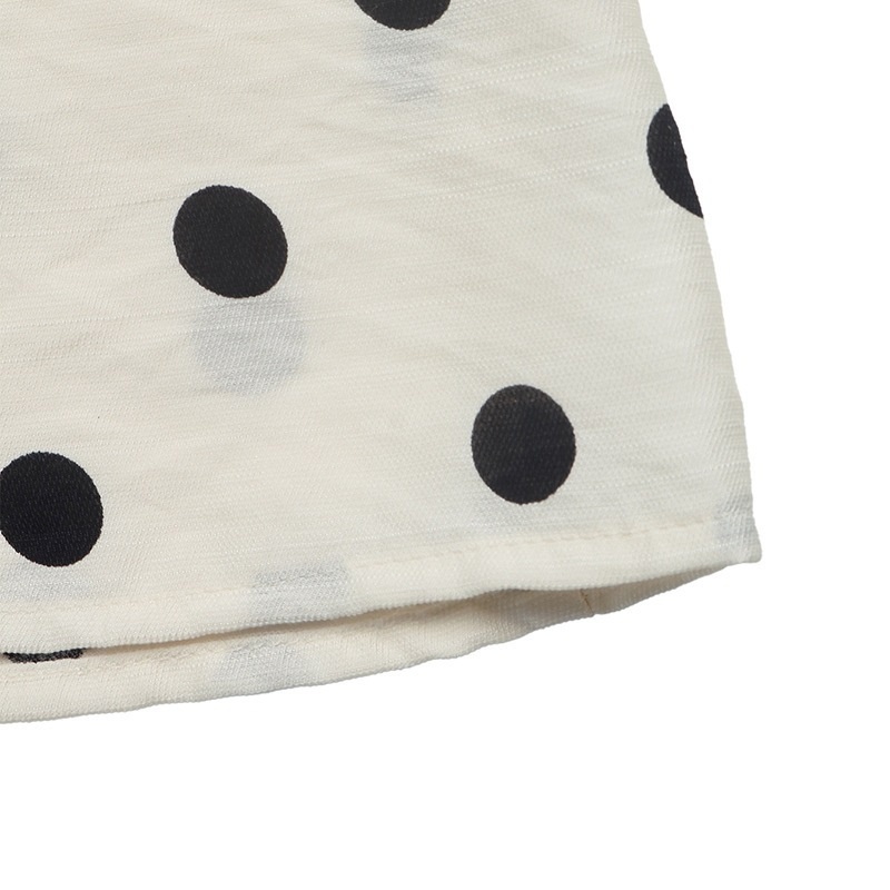 Women's Polka Dot Long Sleeve Button-Up Shirt