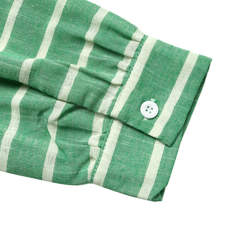 Women's Striped Button-Down Long Sleeve Shirt