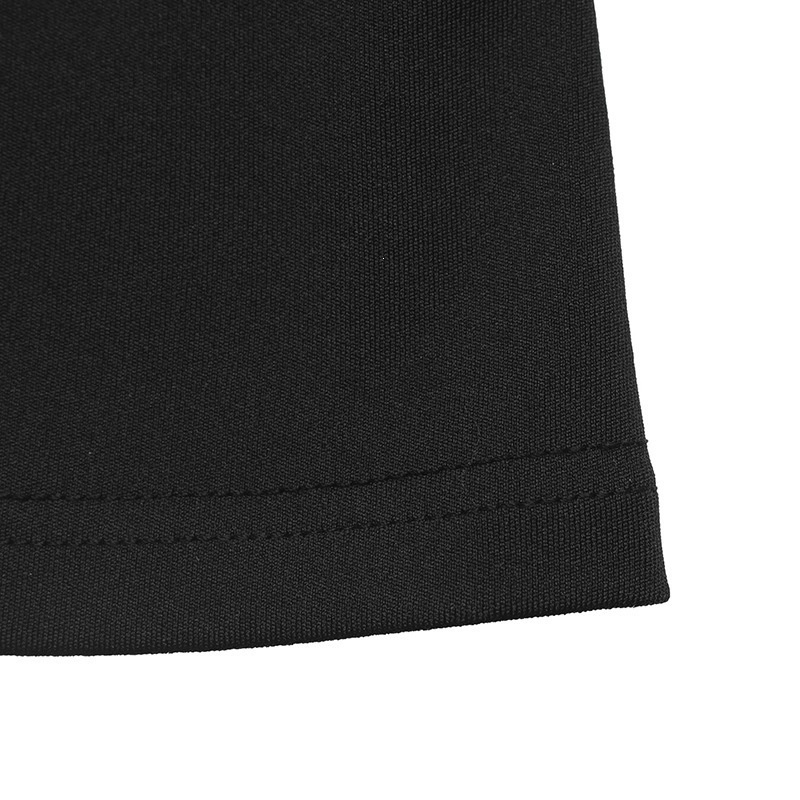 Black Pinstripe Buttoned Peplum Blouse