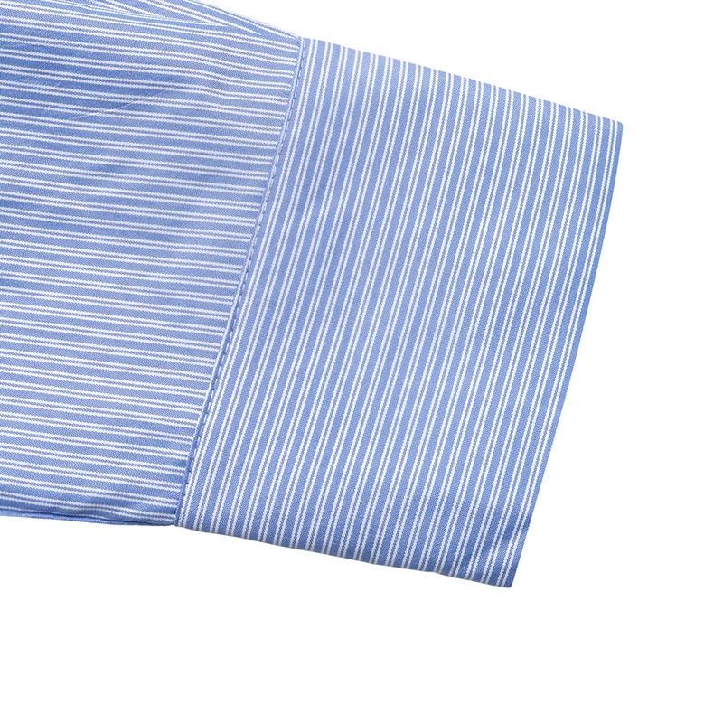 Women's Striped Lace-Up Back Button-Down Shirt