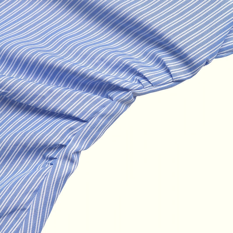 Women's Striped Lace-Up Back Button-Down Shirt