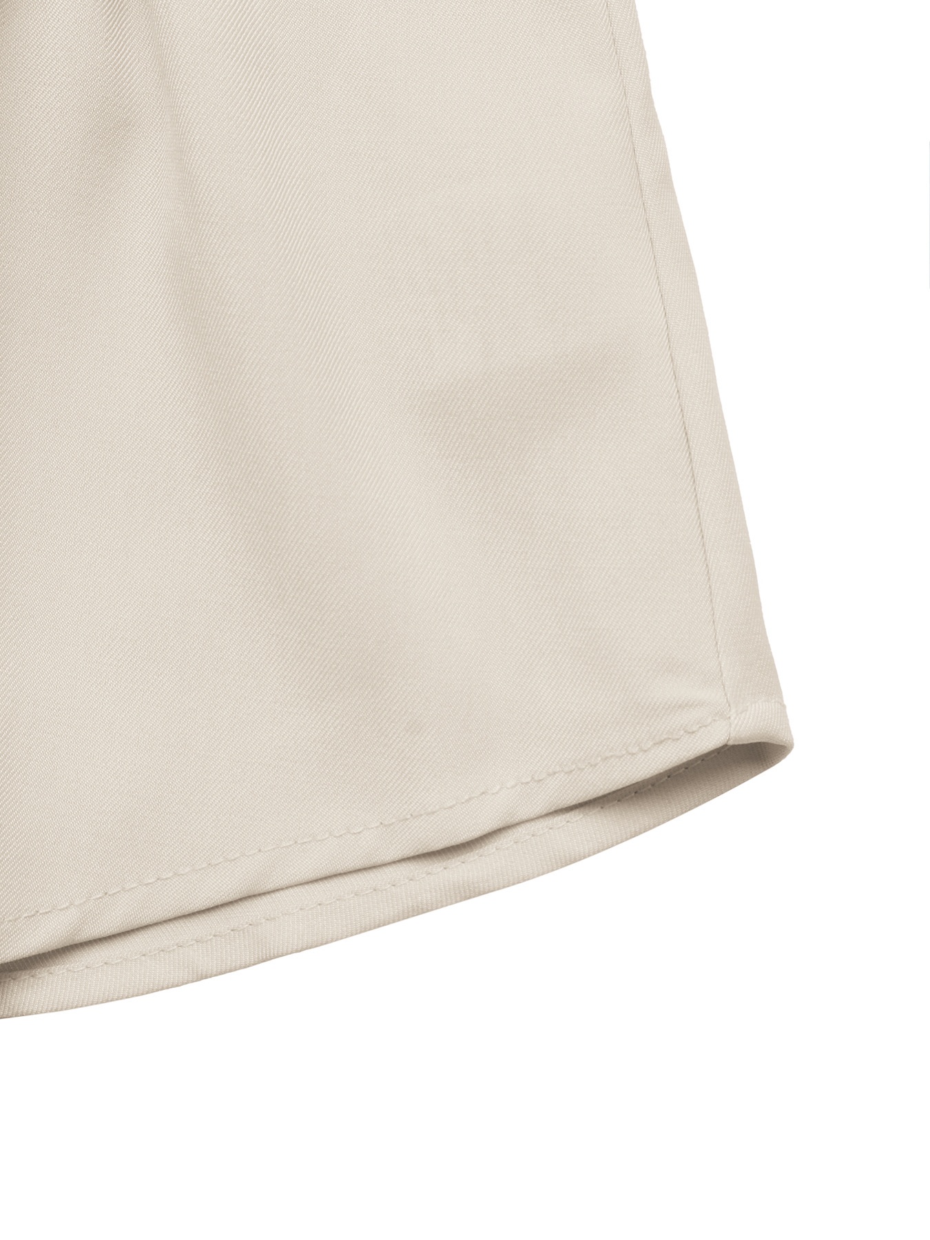Women's Pleated Waist Long Sleeve Button-Down Blouse