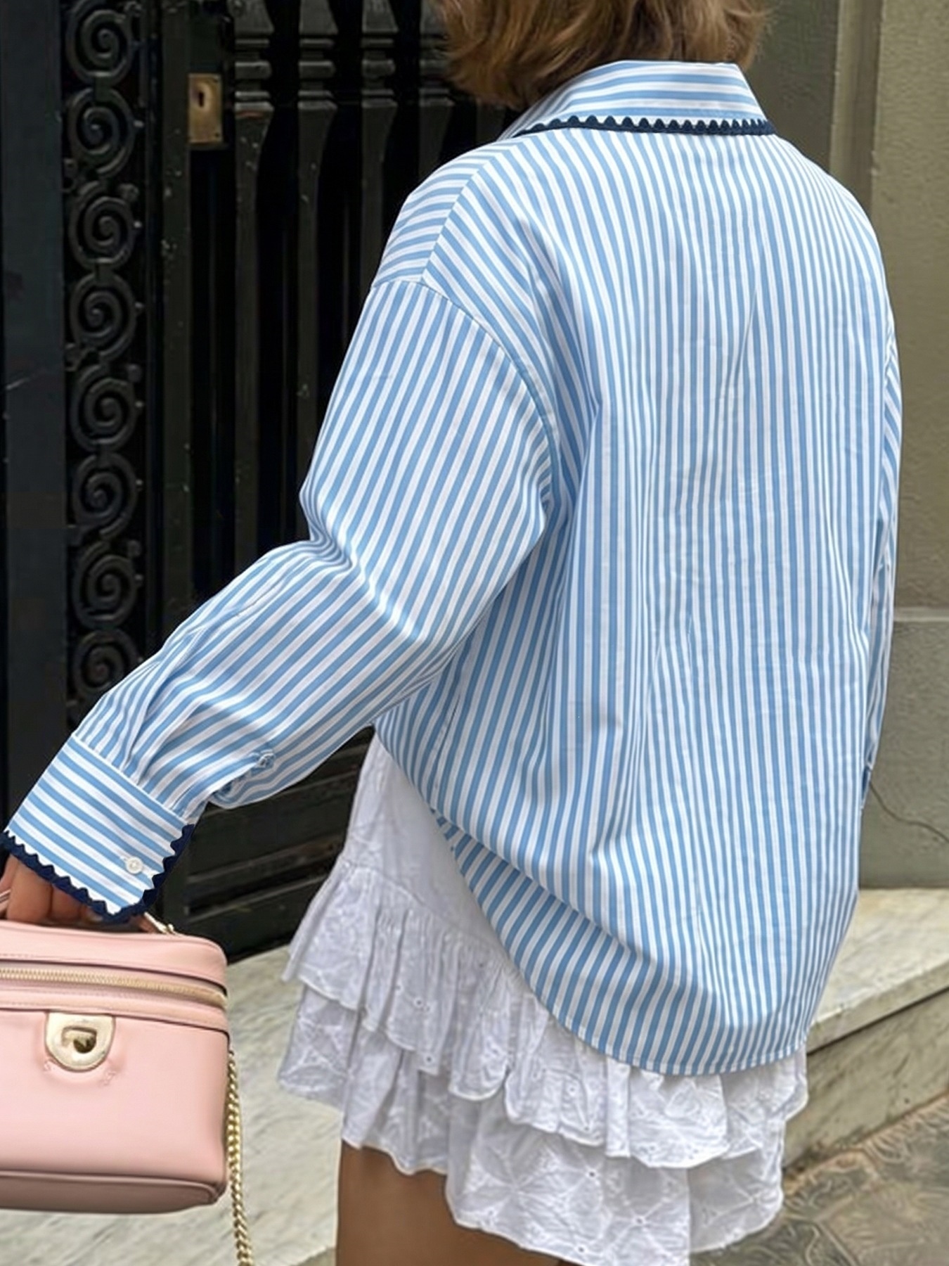 Women's Striped Long Sleeve Shirt