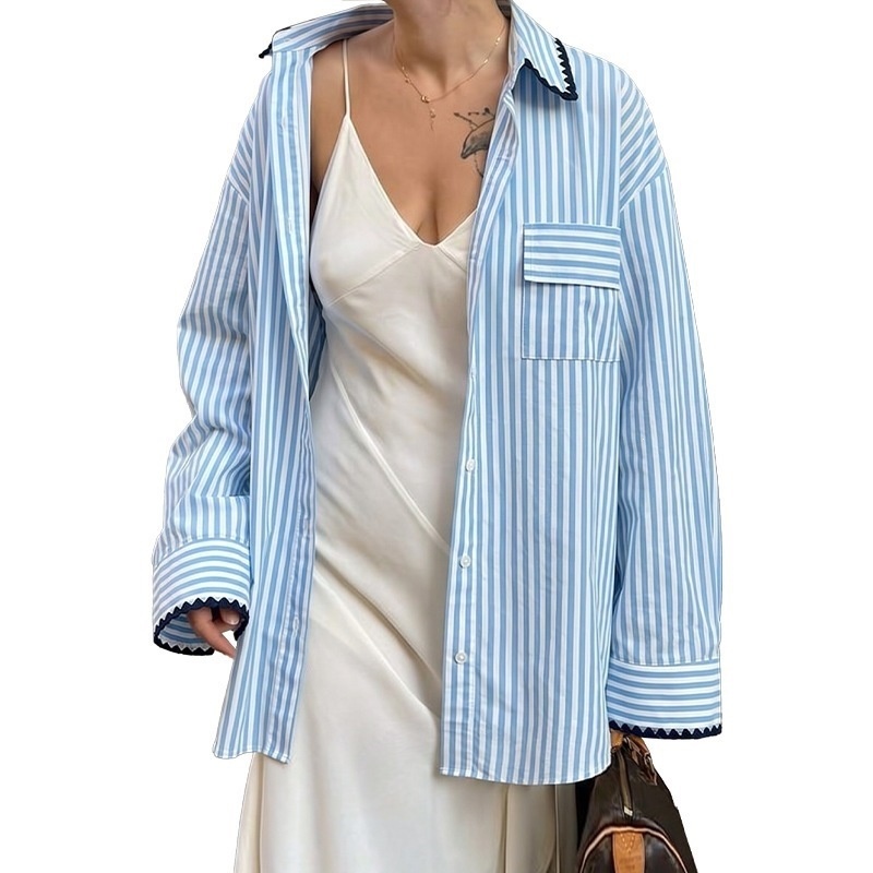 Women's Striped Long Sleeve Shirt