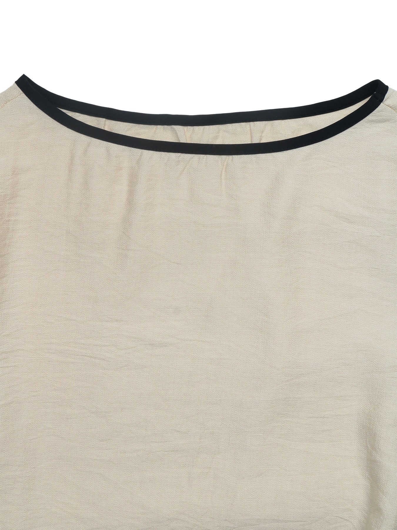 Women's Boat Neck Flared Long Sleeve Lace-Up Back Top
